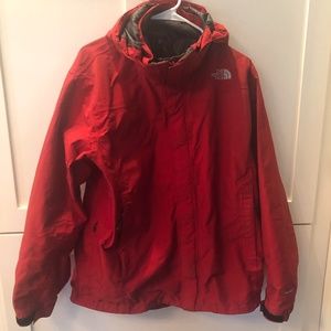 Men’s Red North Face Hyvent Winter Jacket Large